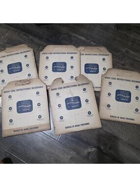 The Bureau of Naval Personnel (BuPers) Radio Code Instructional Recordings 78s